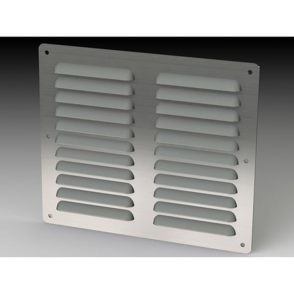 Louver Stand Kit, 8.19 in. H x 9-1/2 in. W x 0.43 in. L, 304 Stainless Steel
